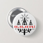 CQ DX 缶バッジ (正面&裏面)