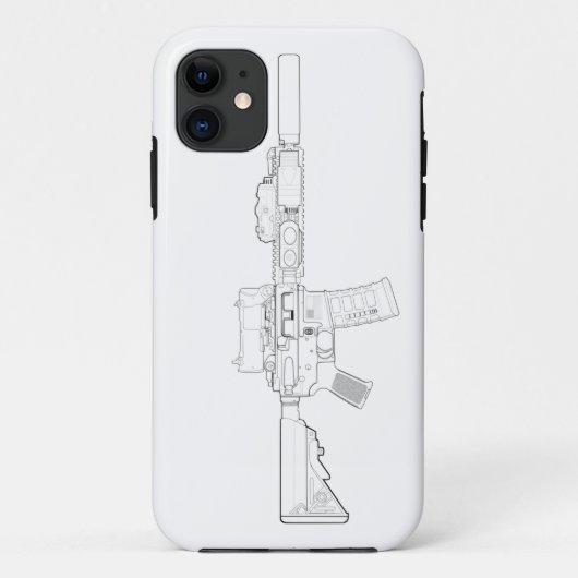 CQBR MK18モダンな0 Case-Mate iPhoneケース (裏面)