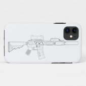 CQBR MK18モダンな0 Case-Mate iPhoneケース (裏面(横))