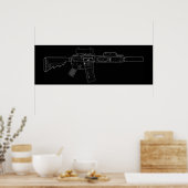 CQBR MK18 モダン 0 ポスター (キッチン)