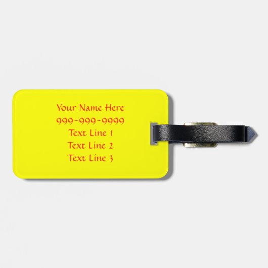 CRのおもしろいなアヒルの顔の荷物のラベル ラゲッジタグ (裏面横)