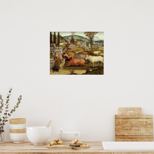 Crのミノス王の妻、パシファエの情念 ポスター (キッチン)