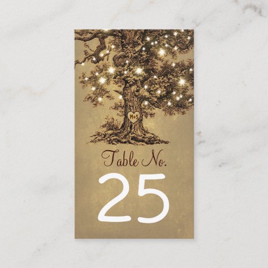 Crの木の名刺 プレイスカード (正面)