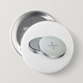 CR2032 リチウムコイン電池 2個 缶バッジ (正面&裏面)