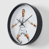 CR7 クリスティアーノ・ロナウド - 名前やイニシャルを入れてください 壁時計 (傾斜)