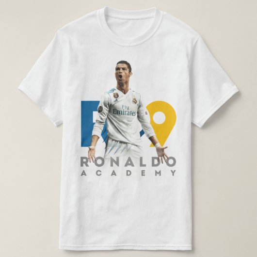 CR7 Ronaldo Academy Football T-Shirt ⚽ Tシャツ (デザイン正面)