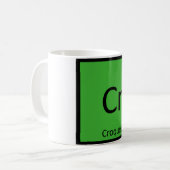 Cr - クロッケー スポーツ 化学 周期表 コーヒーマグカップ (正面左)