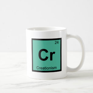 Cr – 創造主義哲学化学シンボル コーヒーマグカップ