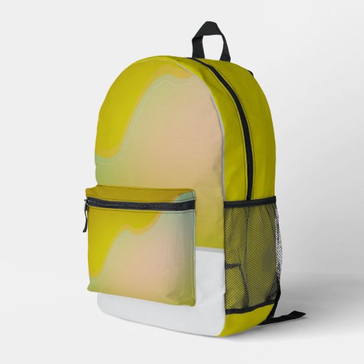 CR – 白パンジー プリントバックパック (裏面右端)