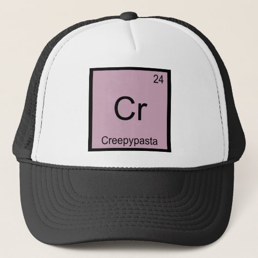 Cr - Creepypastaのミーム化学周期表 キャップ (正面)