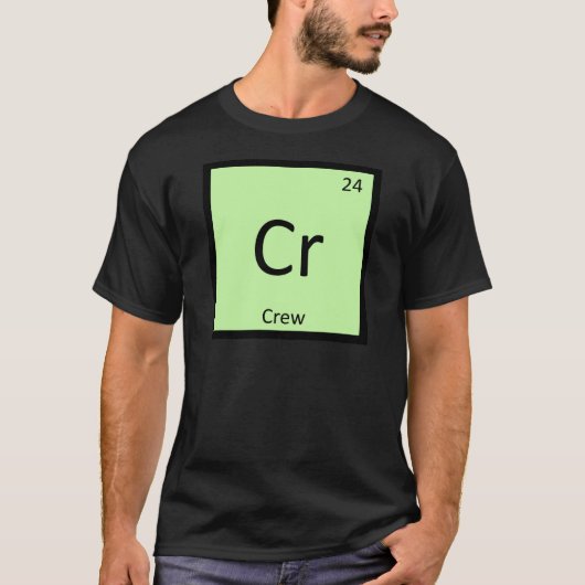 Cr - Crew Sports Chemistry周期表記号 Tシャツ (正面)