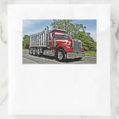 CRAダンプトラックのシール 長方形シール (バッグ)