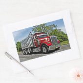 CRAダンプトラックのシール 長方形シール (封筒)