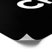 Cra-beeクラビーおもしろいビープンダークBG ポスター (角)