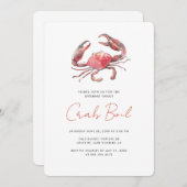 Crab Boil Summer Family Party 招待状 (正面/裏面)