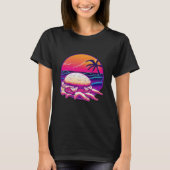 Crab Cakes Synthwave 80s Retrowave Aesthetic Tシャツ (正面)
