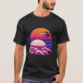 Crab Cakes Synthwave 80s Retrowave Aesthetic Tシャツ (正面)