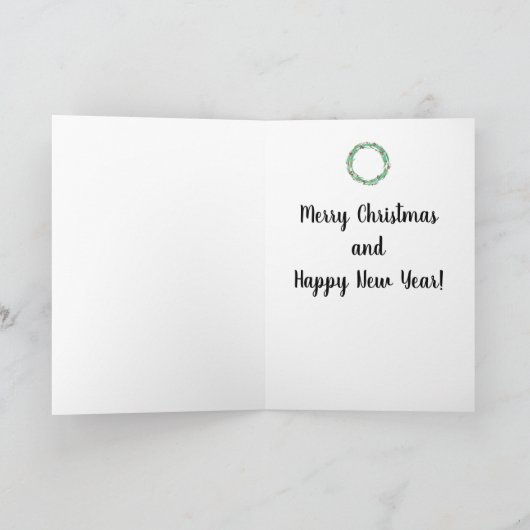 Crab Christmas Tree カード (内部)