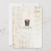 Crab Feast Coastal Seafood Dinner Rustic Beachy 招待状 (裏面)