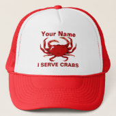 Crab Feast Serve Crabs Hat キャップ (正面)