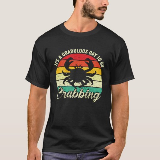Crab Men Women Kids Crabbing Hunting Fishing Crabs Tシャツ (正面)