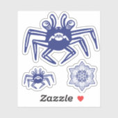 Crab monster pattern シール (シート)