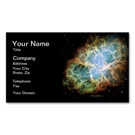 Crab Nebula マグネット名刺 (正面)