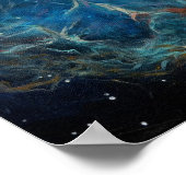 Crab Nebula Space Art Painting Poster ポスター (角)