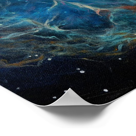 Crab Nebula Space Art Painting Poster ポスター (角)