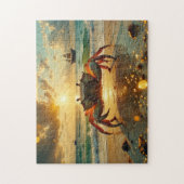 crab on the beach at sunset ジグソーパズル (縦)