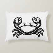 Crab print Pillow  アクセントクッション (正面)