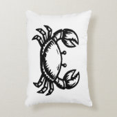 Crab print Pillow  アクセントクッション (正面(垂直))