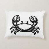 Crab print Pillow  アクセントクッション (裏面)