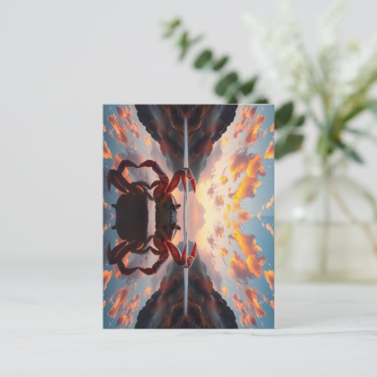 crab reflection art ポストカード (スタンド正面)