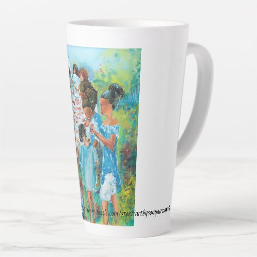 "Crab Table" Latte Mug カフェラテマグ (右アングル)