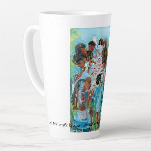 "Crab Table" Latte Mug カフェラテマグ (左アングル)