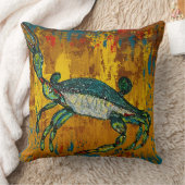 Crab Throw Pillow クッション (ブランケット)