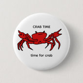 CRAB TIME button 缶バッジ (正面)