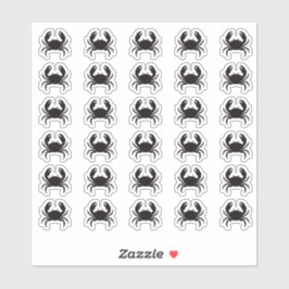 Crab Wedding Place Card Food Meal Menu Choice シール