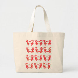 Crab Zodiac Tote Bag – Deep Cancer Sign Energy ラージトートバッグ