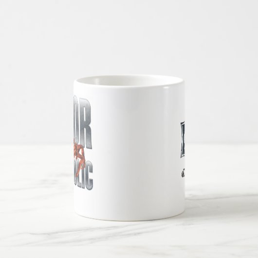 Crabaholicの専攻のなマグ コーヒーマグカップ (中央)