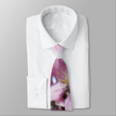 Crabappleのピンクの花のAngeryの蜂蜜の蜂 ネクタイ (タイ)