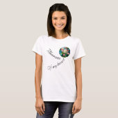 Crabappleの花をカスタマイズ可能 Tシャツ (正面フル)