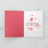 Crabapple Treeハートバレンタインデー カード (内部)