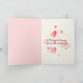 Crabapple Treeハートバレンタインデー カード (内部)