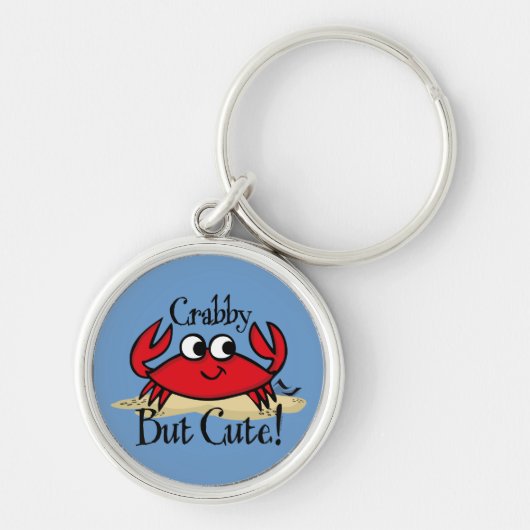 CrabbyしかしかわいいKeychain キーホルダー (正面)