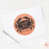 Crabbyスタンプ ラウンドシール (封筒)