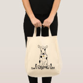 Crabby無愛想な牛食料雑貨の買い物袋!! トートバッグ (正面(商品))