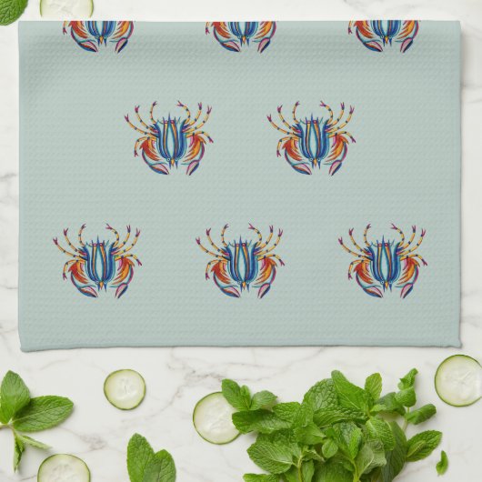 Crabby キッチンタオル (折り畳み)