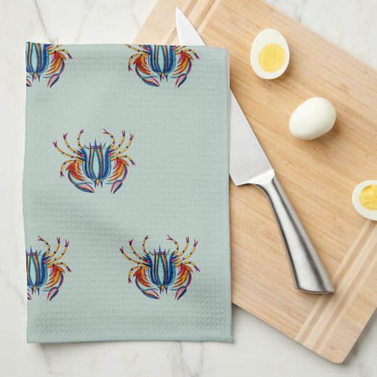Crabby キッチンタオル (四つ折り)